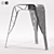 Galvanized Metal Stool: Stylish and Versatile 3D model small image 1