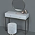 Luxury Dressing Table Set by SteelMebel 3D model small image 11