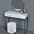 Luxury Dressing Table Set by SteelMebel 3D model small image 13