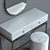 Luxury Dressing Table Set by SteelMebel 3D model small image 15