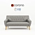 NORDIC 3 Cablo Sofa - Dark Gray 3D model small image 1