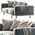 Luxury Newport 84" Sofa 3D model small image 4