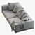 Luxury Newport 84" Sofa 3D model small image 5