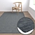 Luxury Carpet Set: Versatile Textures - 3 Pack 3D model small image 5