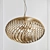 Elegant Spring Suspension Lamp 3D model small image 1
