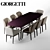 Elegant Dining Set: Table & Chairs 3D model small image 2