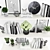 Elegant 58-Piece Decorative Set 3D model small image 2