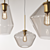 Modern Glass Pendant Lights 3D model small image 3