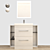 Patello 1600: Modern Bathroom Vanity 3D model small image 5
