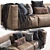 Modern Prostoria Leather Sofa Match 3D model small image 2