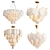 Luxury Chandelier Collection: Capiz, Nimbus, Shade & Glass Leaf 3D model small image 1