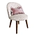 Zara Home Floral Print Baby Chair 3D model small image 1