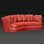 Apollo Maxalto Sofa: Elegant Italian Design 3D model small image 3