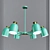 Modern Metal Macaroon Chandelier 3D model small image 5