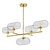 Elegant Glass Chandelier 3D model small image 1