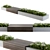 Modern Green Oasis with Bench 3D model small image 2