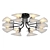 Elegant Becharof Chandelier: Illuminate with Style! 3D model small image 1