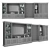 Transformative TV Wall Cabinet by FC Shape 3D model small image 3