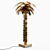 Brass Palm Table Lamp - HKLiving 3D model small image 1