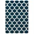 Elegant Navy Blue Power Loom Rug 3D model small image 2