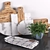 Marble and Wood Cutting Board 3D model small image 1