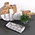 Marble and Wood Cutting Board 3D model small image 3
