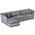 Slettvoll Cordian Modular Sofa 3D model small image 5