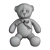 Soft & Furry Teddy Bear 3D model small image 4