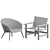 Modern Danish Lounge Chairs Set 3D model small image 2