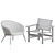 Modern Danish Lounge Chairs Set 3D model small image 3