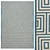 McKinnon Cream/Blue Rug - Stylish and Versatile 3D model small image 1