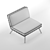 Title: ErgoComfort Lounge Chair 3D model small image 10