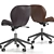 Argos Boutique Faux Leather Office Chair: Elegant Style for Your Workspace 3D model small image 2