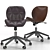 Argos Boutique Faux Leather Office Chair: Elegant Style for Your Workspace 3D model small image 3