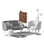 Elegant Art Deco Sideboard: SHODAN 3D model small image 5