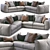 Modern Asolo Flexform Sofa 3D model small image 1