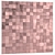 Rose Gold Hex & Cube Tiles 3D model small image 2
