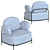 Modern Coco Armchair: Comfort and Elegance 3D model small image 7