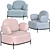 Modern Coco Armchair: Comfort and Elegance 3D model small image 12