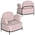 Modern Coco Armchair: Comfort and Elegance 3D model small image 13