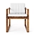 Elegant Wooden Chair: Sedia 3D model small image 2