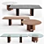 Alan Modern Dining Table 3D model small image 1