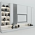 Sleek TV Shelf for Modern Homes 3D model small image 3