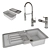 BlancoNeo6s-sink 02: Modern and Sleek 1000x510 mm Sink 3D model small image 3