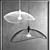 Sleek Chandelier Collection: Modern Minimalist Design 3D model small image 3