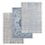 High-Quality Carpet Set for Interior Design 3D model small image 1