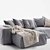 Hendrix 2-Seater Sofa: Uniqwa's Luxurious Statement Piece 3D model small image 4