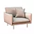 Luxurious Velvet Armchair: Moby 3D model small image 2