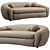 RH Sylvain: Luxurious Leather Sofa 3D model small image 1