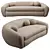 RH Sylvain: Luxurious Leather Sofa 3D model small image 2
